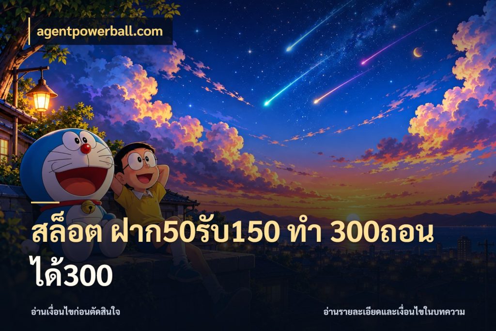 สล็อต ฝาก50รับ150 ทํา 300ถอนได้300 จับประเด็นยอดรับก่อนเลือกความสนุก สไตล์ agentpowerball.com