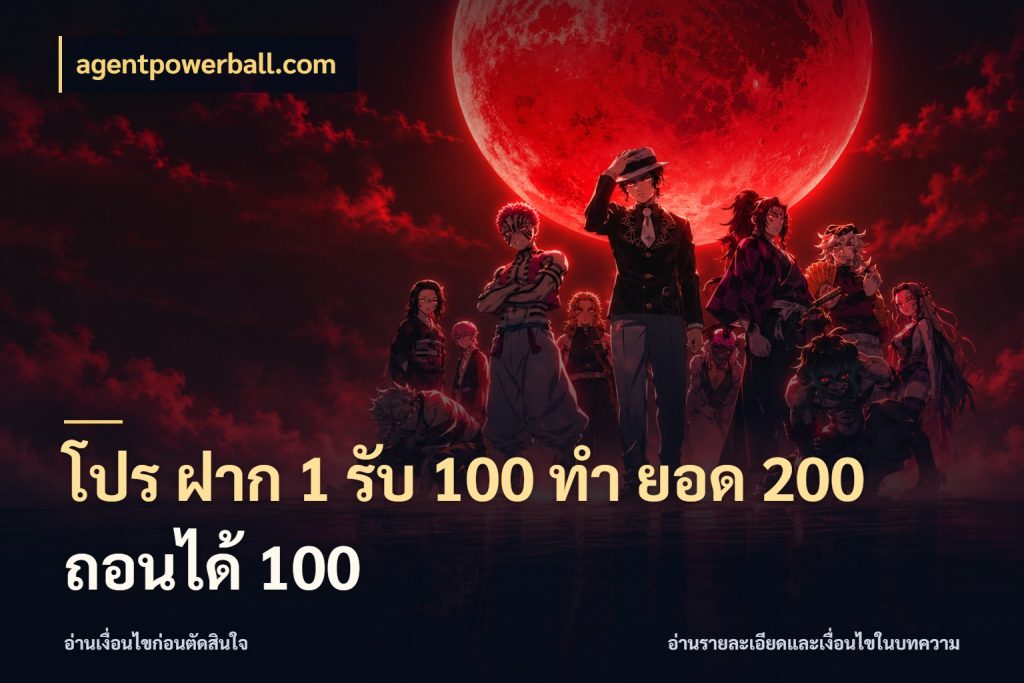 โปร ฝาก 1 รับ 100 ทํา ยอด 200 ถอนได้ 100 agentpowerball.com สนุกกับตัวเลือกโปรในสไตล์ของคุณ