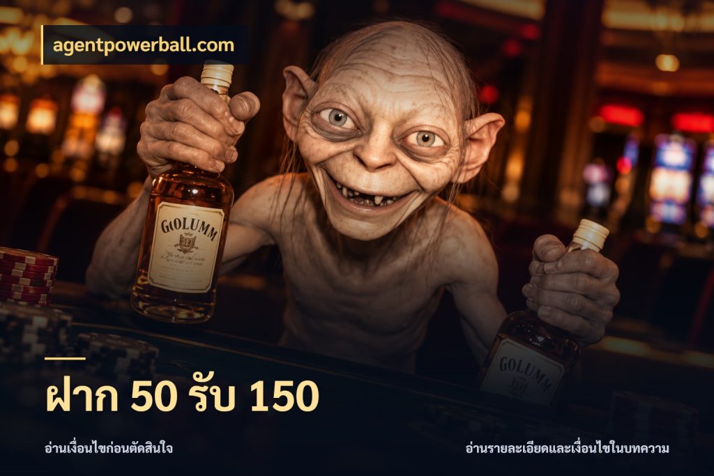 ฝาก 50 รับ 150 จับคู่โบนัสกับสไตล์เกมที่ชอบ สไตล์ agentpowerball.com