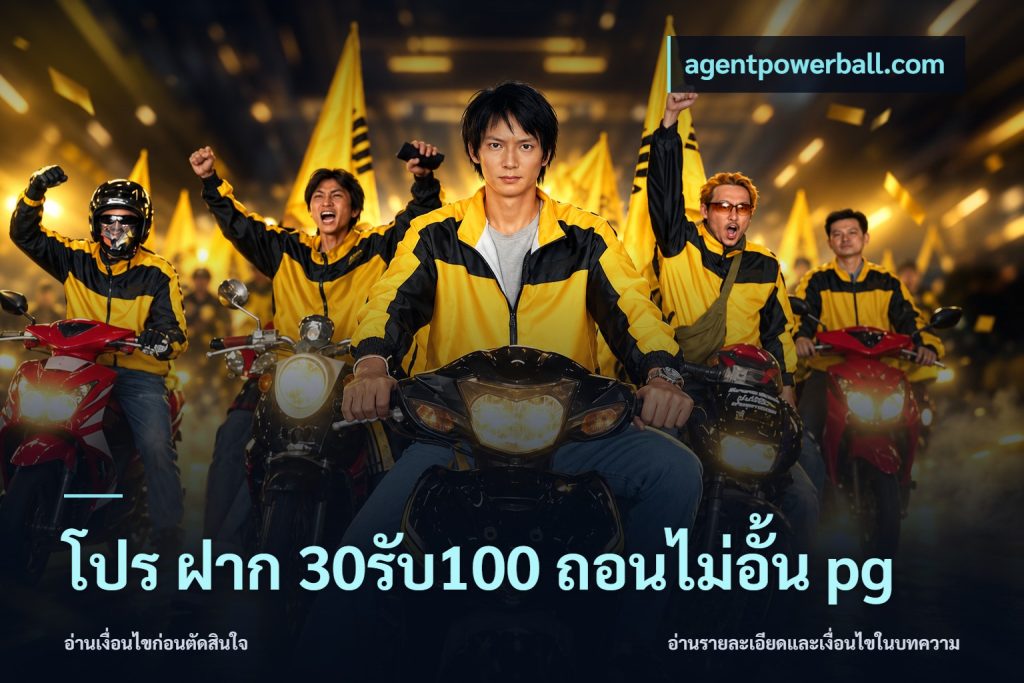 โปร ฝาก 30รับ100 ถอนไม่อั้น pg