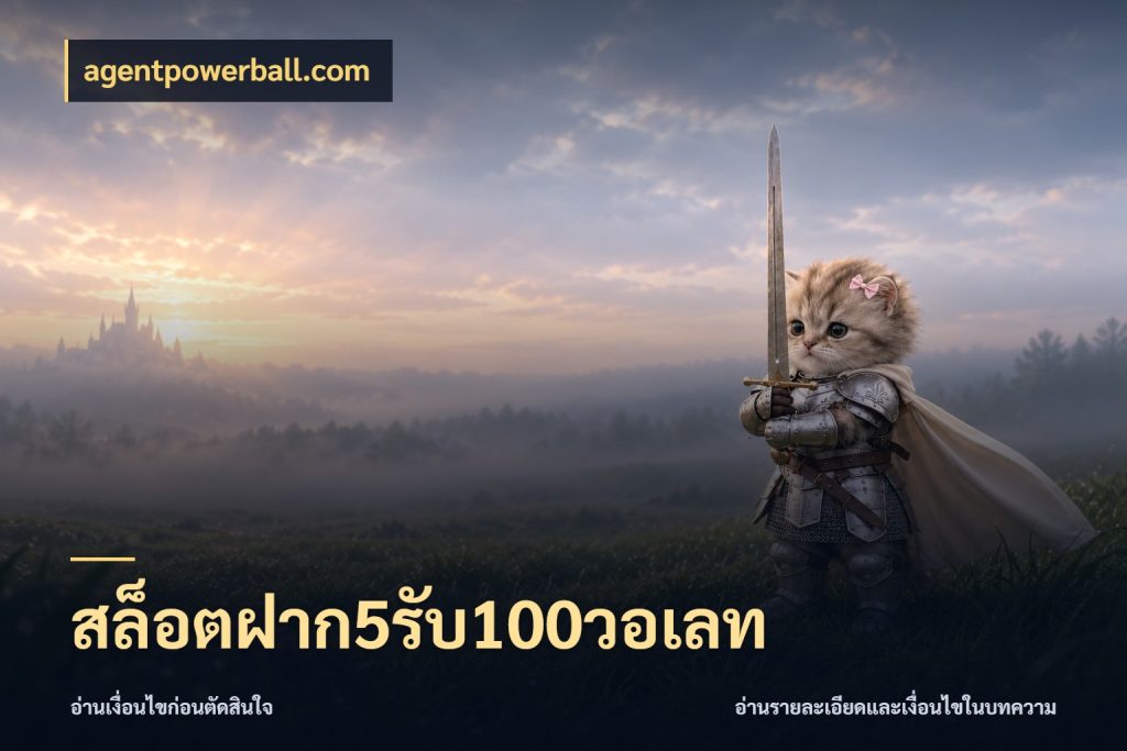 สล็อตฝาก5รับ100วอเลท รูปแบบโบนัสกับสิทธิ์ของสายเกม กับ agentpowerball.com