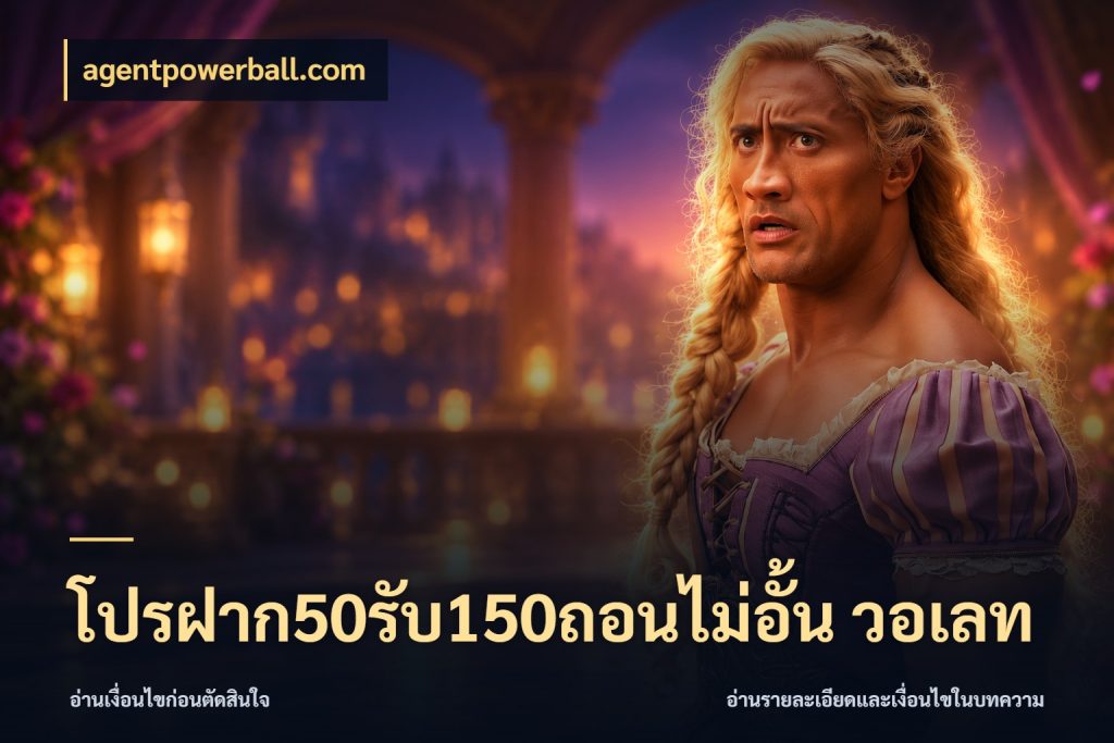 โปรฝาก50รับ150ถอนไม่อั้น วอเลท agentpowerball.com เครดิตกับรูปแบบโปรที่ตรงใจ