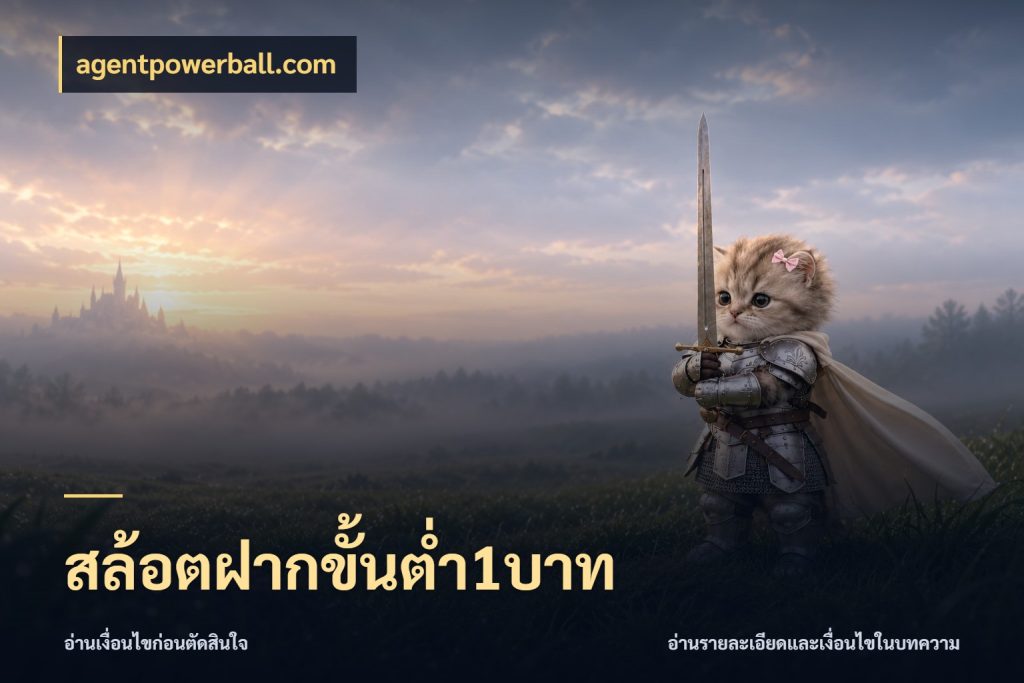 สล้อตฝากขั้นต่ำ1บาท เลือกสไตล์จากยอดและรูปแบบที่ตรงใจ กับ agentpowerball.com